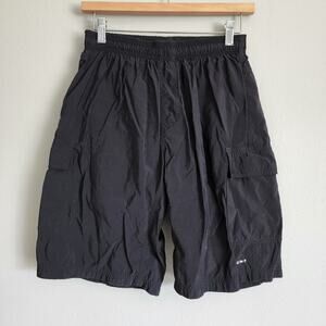 Ascent Baggy Cycling Shorts Black Men's Nylon Outer Padded Lycra Inner Shorts